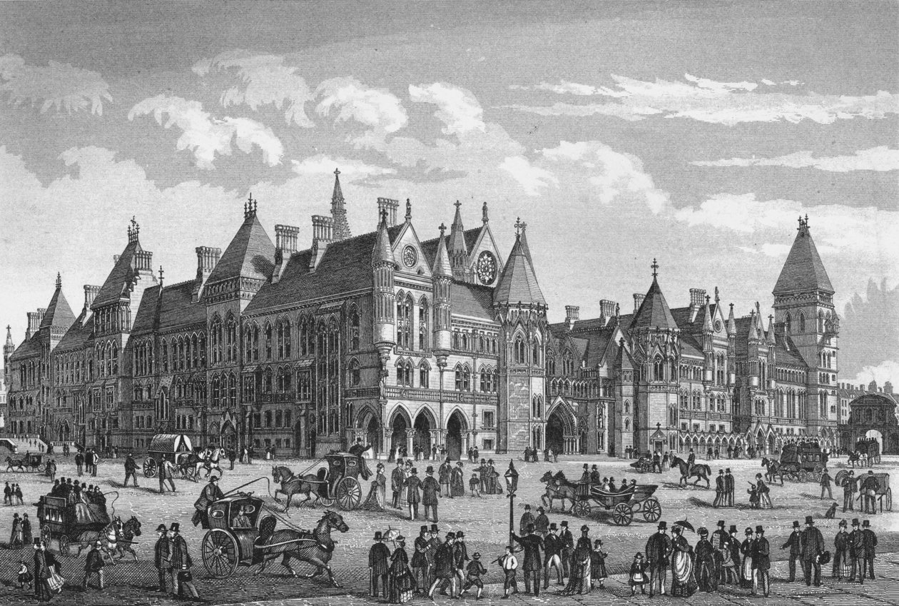 The New Law Courts, Westminster, Londýn, c1878 1878 od Unbekannt