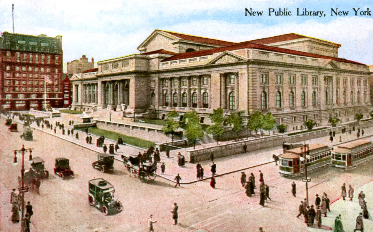 The New Public Library, New York, USA, 1910 od Unbekannt