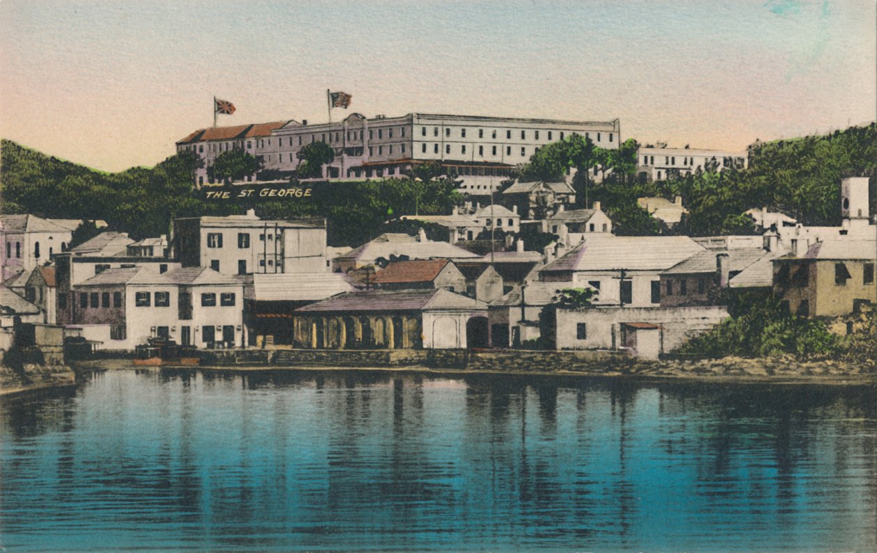 The New St. George Hotel, St. Georges, Bermuda, počátek 20. století. od Unbekannt