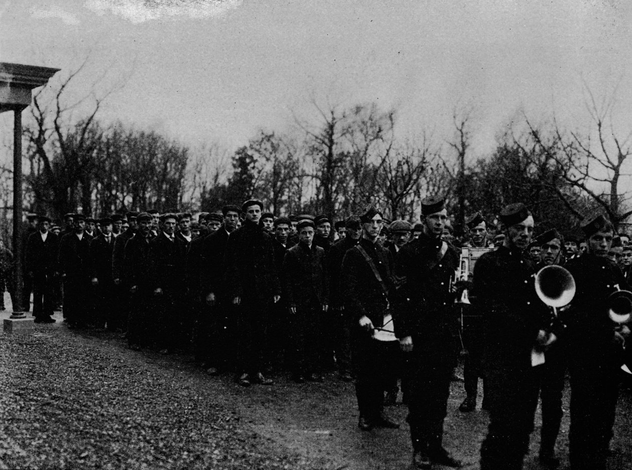 Newfoundland Naval Reserve průvod před guvernérem v St. Johns, c1902, 1903 od Unbekannt