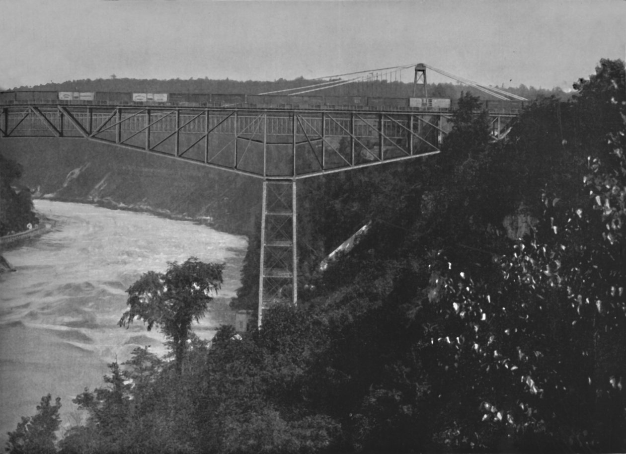 Konzolový most Niagara, 19. století od Unbekannt