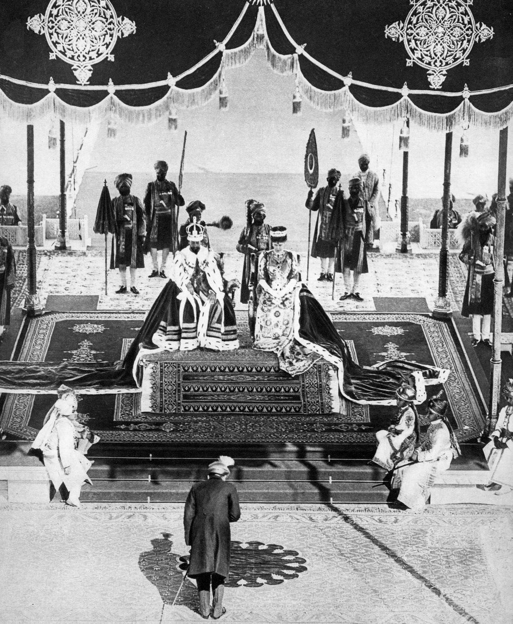 Nizam z Hajdarábádu vzdává hold v Dillí Durbar, 1911, 1935 od Unbekannt