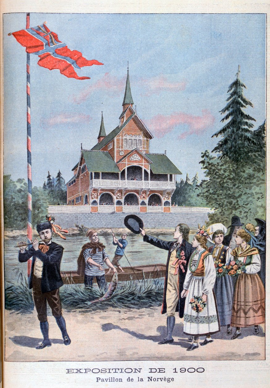 Norský pavilon na Světové výstavě v roce 1900, Paříž, 1900 od Unbekannt