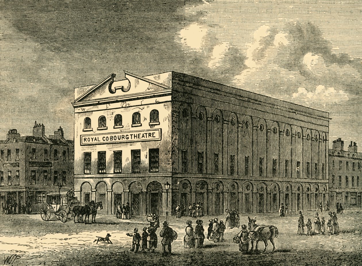 Staré Coburgovo divadlo v roce 1820, c1878. od Unbekannt