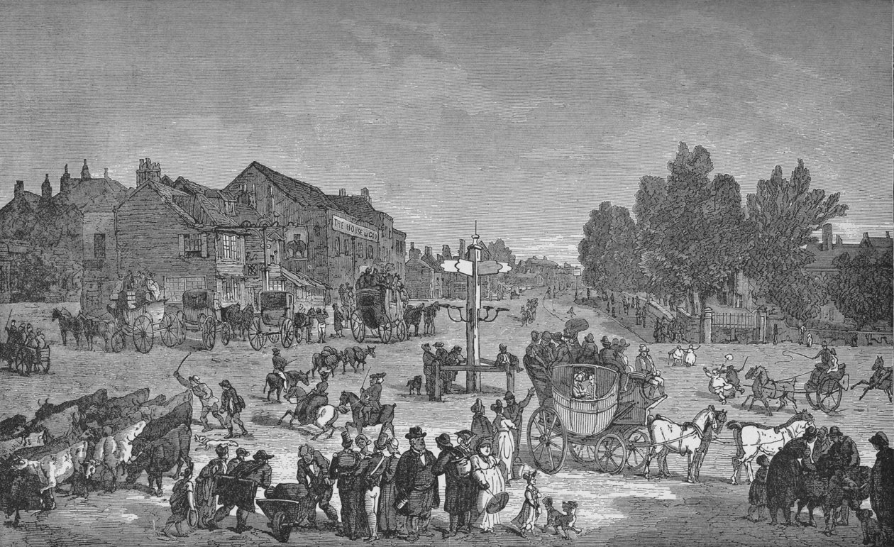 The Old Elephant and Castle Inn, c1785, 1912 od Unbekannt