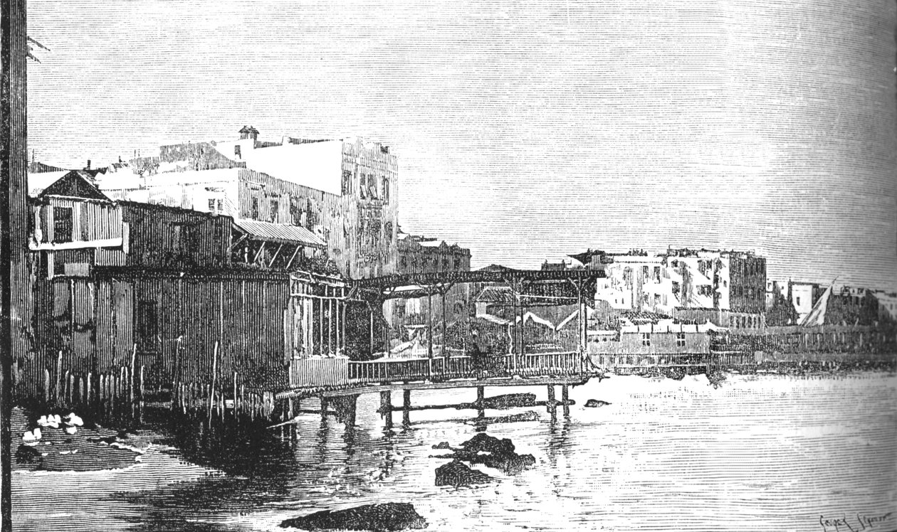 The Old Harbour, Alexandrie, c1882 od Unbekannt