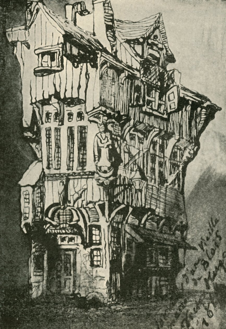 Starý dům v Blois, 19. století, 1902 od Unbekannt