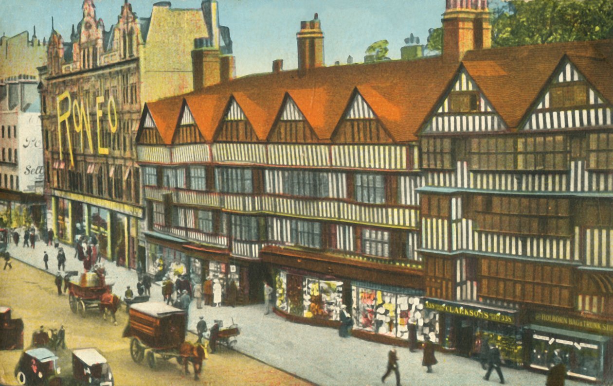 The Old Houses, Holborn, Londýn, c1910. od Unbekannt