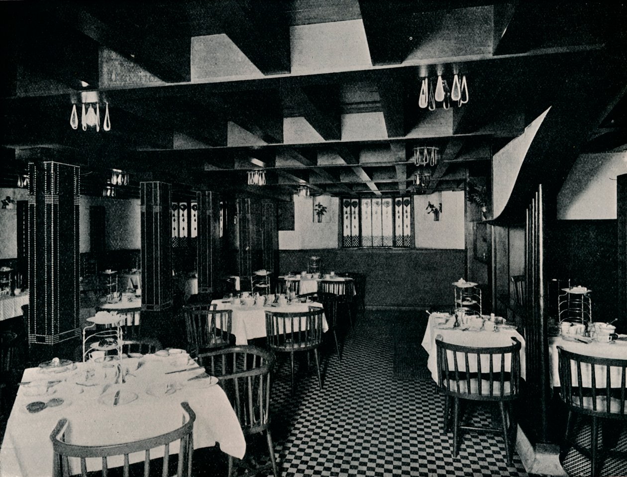 The Old Kitchen v čajovně slečny Cranstons, Argyle Street, Glasgow, c1906 od Unbekannt