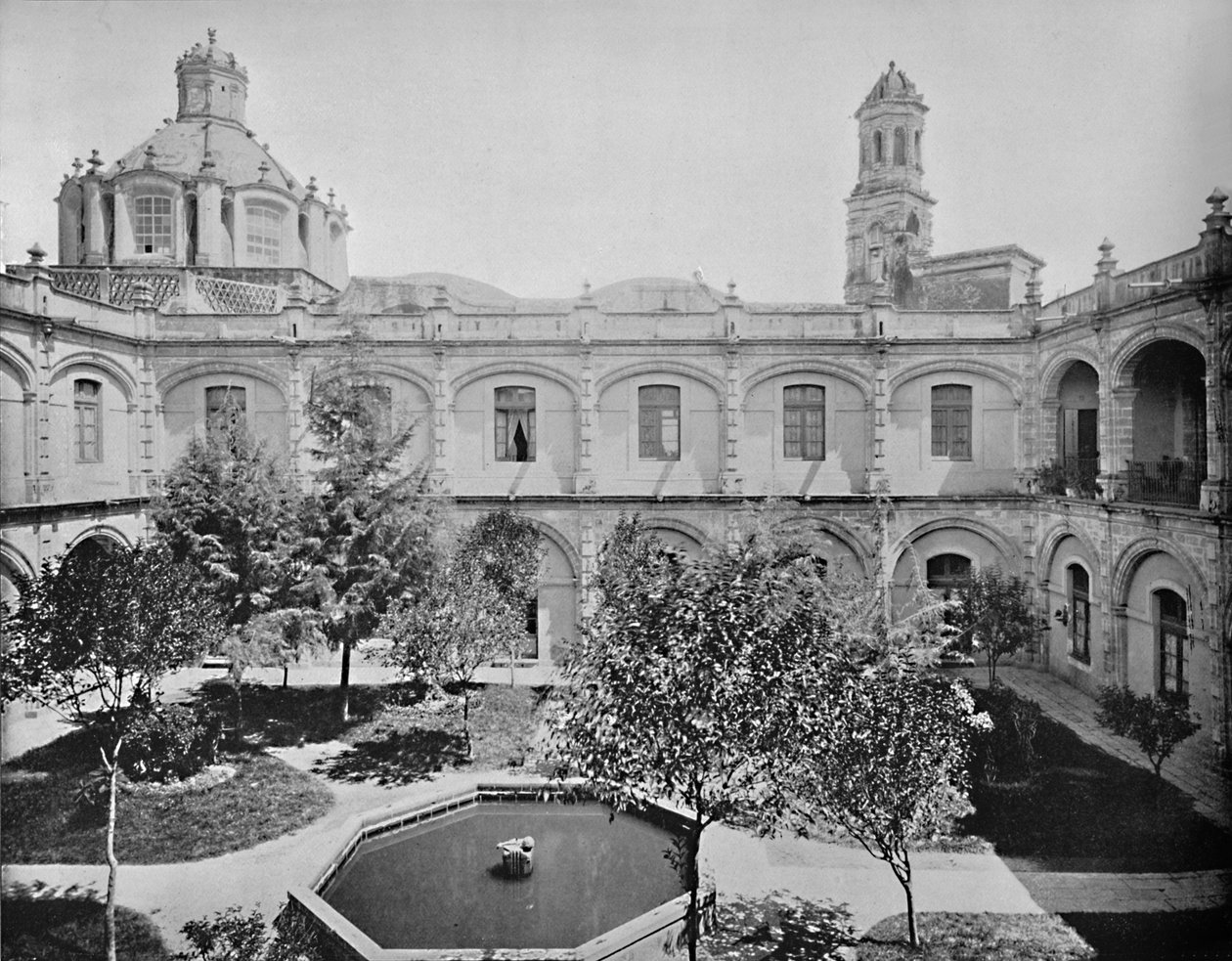 The Old San Hipolito Convent, City of Mexico, c1897. od Unbekannt
