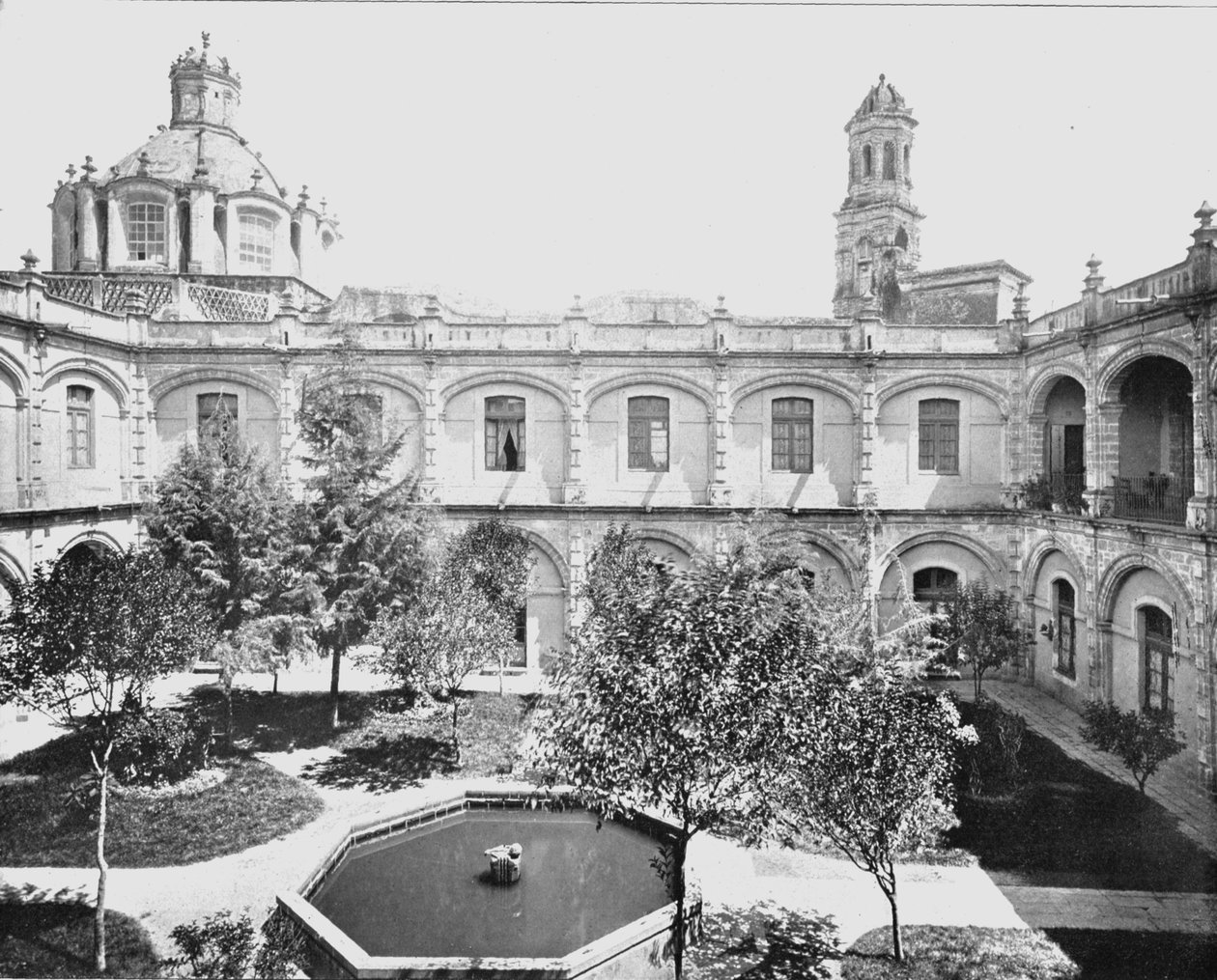 Starý klášter San Hipolito, Mexico City, Mexiko, c1900. od Unbekannt