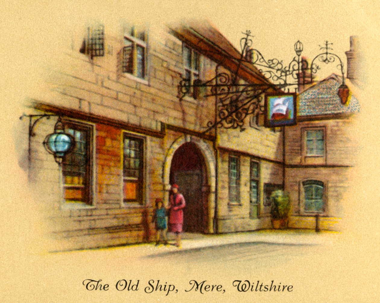The Old Ship, Mere, Wiltshire, 1939. od Unbekannt
