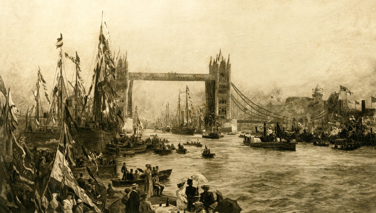 Slavnostní otevření Tower Bridge, c1894. od Unbekannt