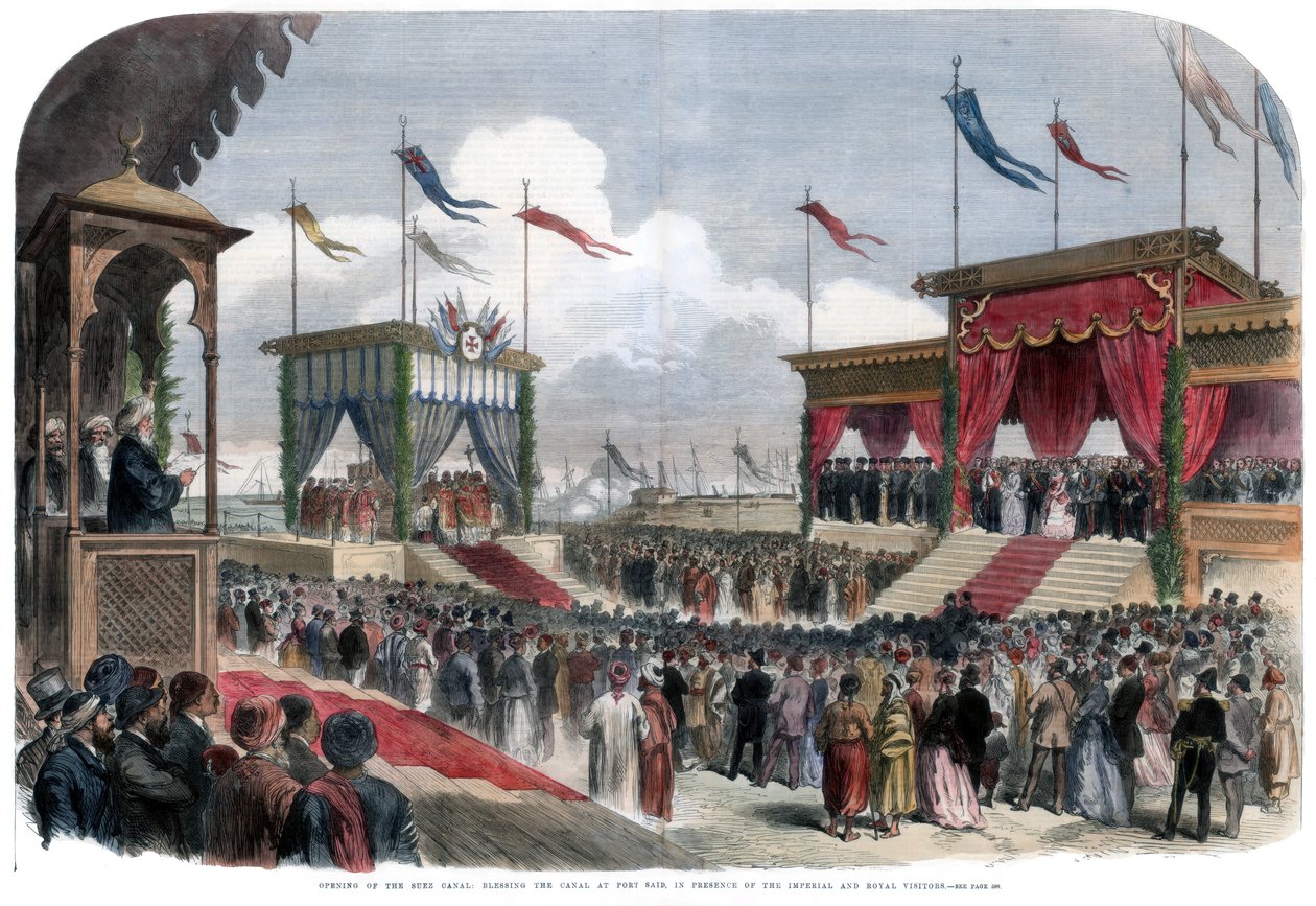 Otevření Suezského průplavu, Port Said, Egypt, 17. listopadu 1869 od Unbekannt