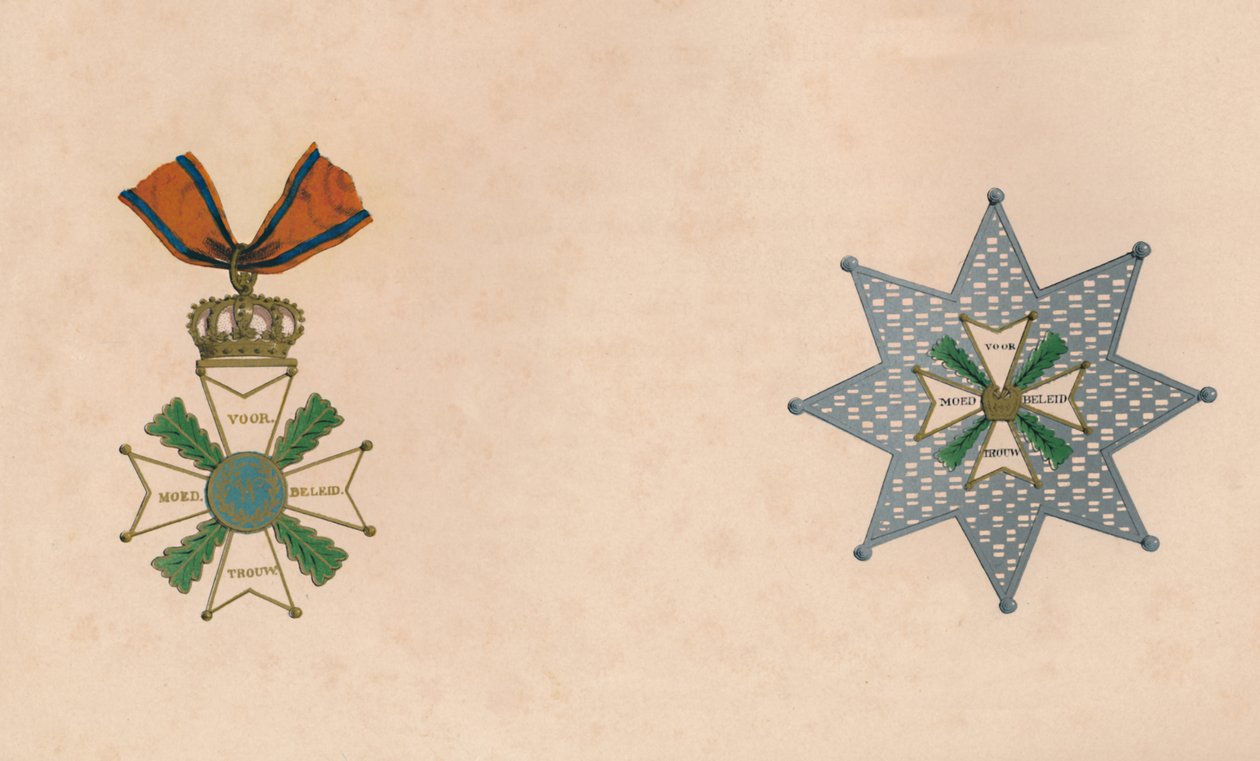 Řád Wilhelma Nizozemského, c19. století od Unbekannt