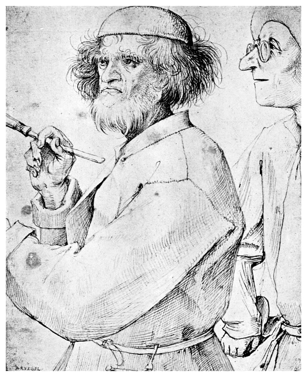 Malíř a znalec, c1565 1956 od Unbekannt