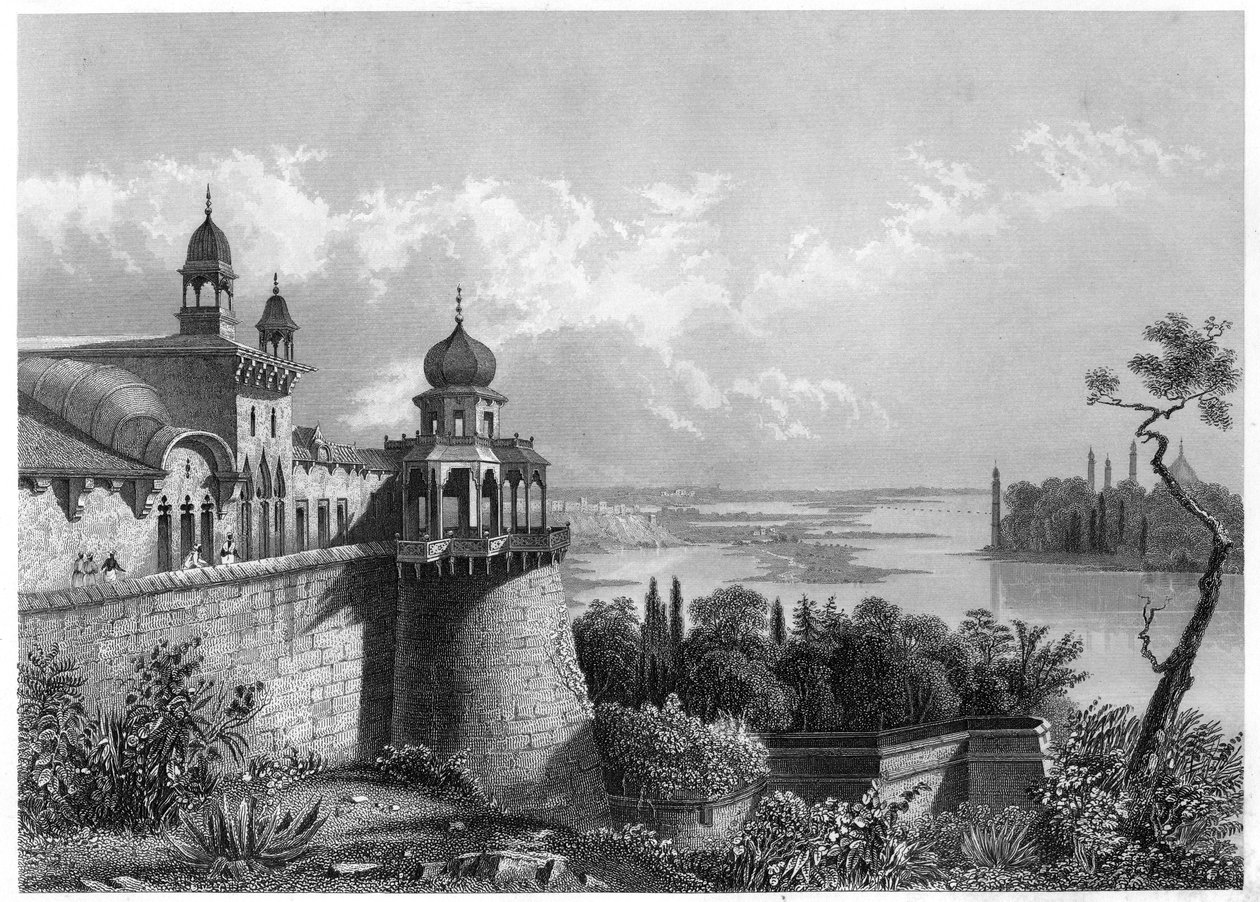 Palác v Agra, c1860 od Unbekannt