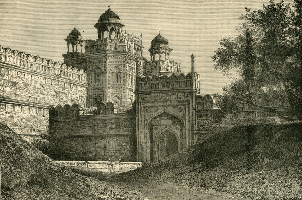 Palác Mogulských císařů, Dillí, 1890. od Unbekannt