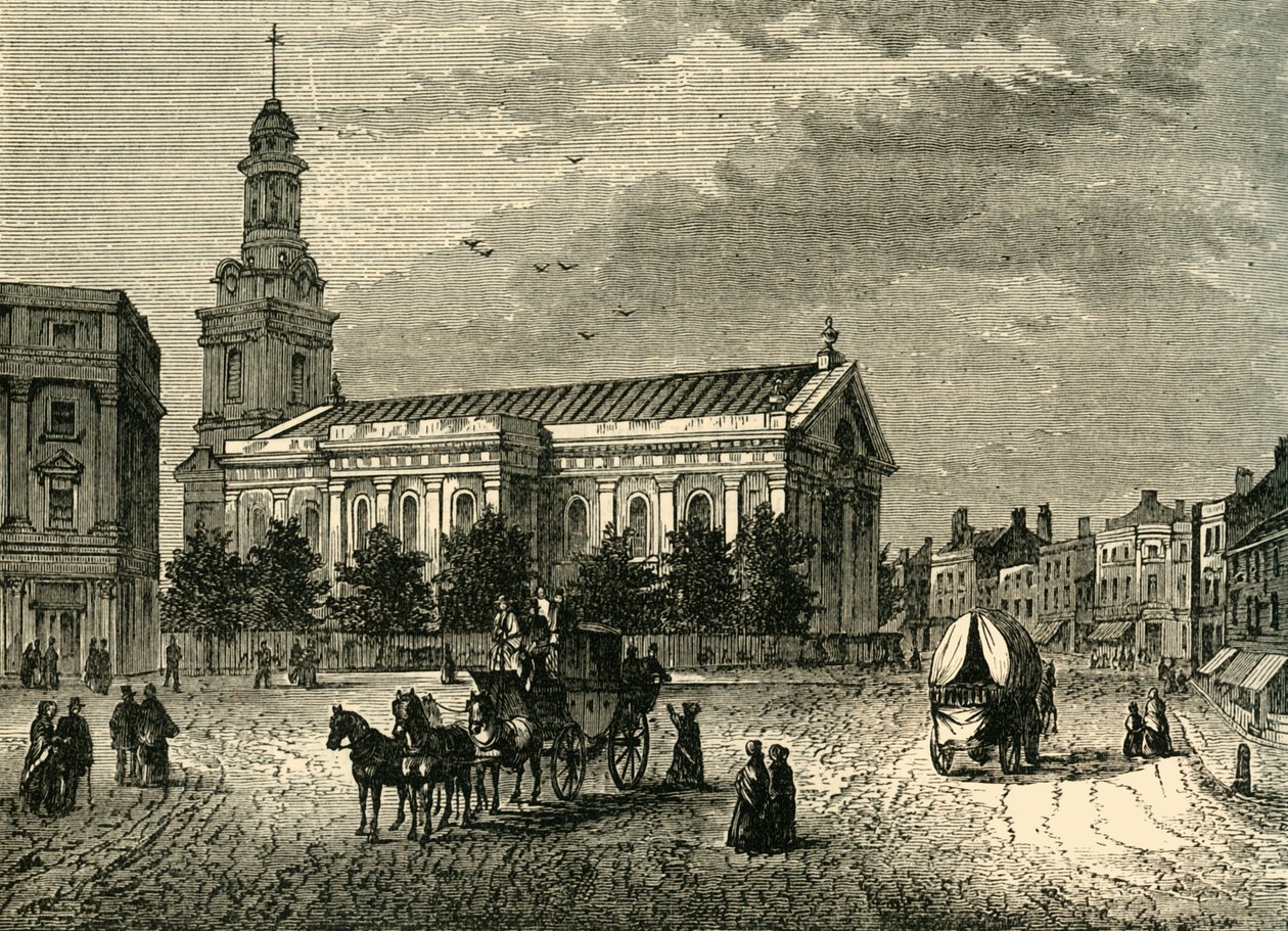 Farní kostel, Greenwich, c1878. od Unbekannt
