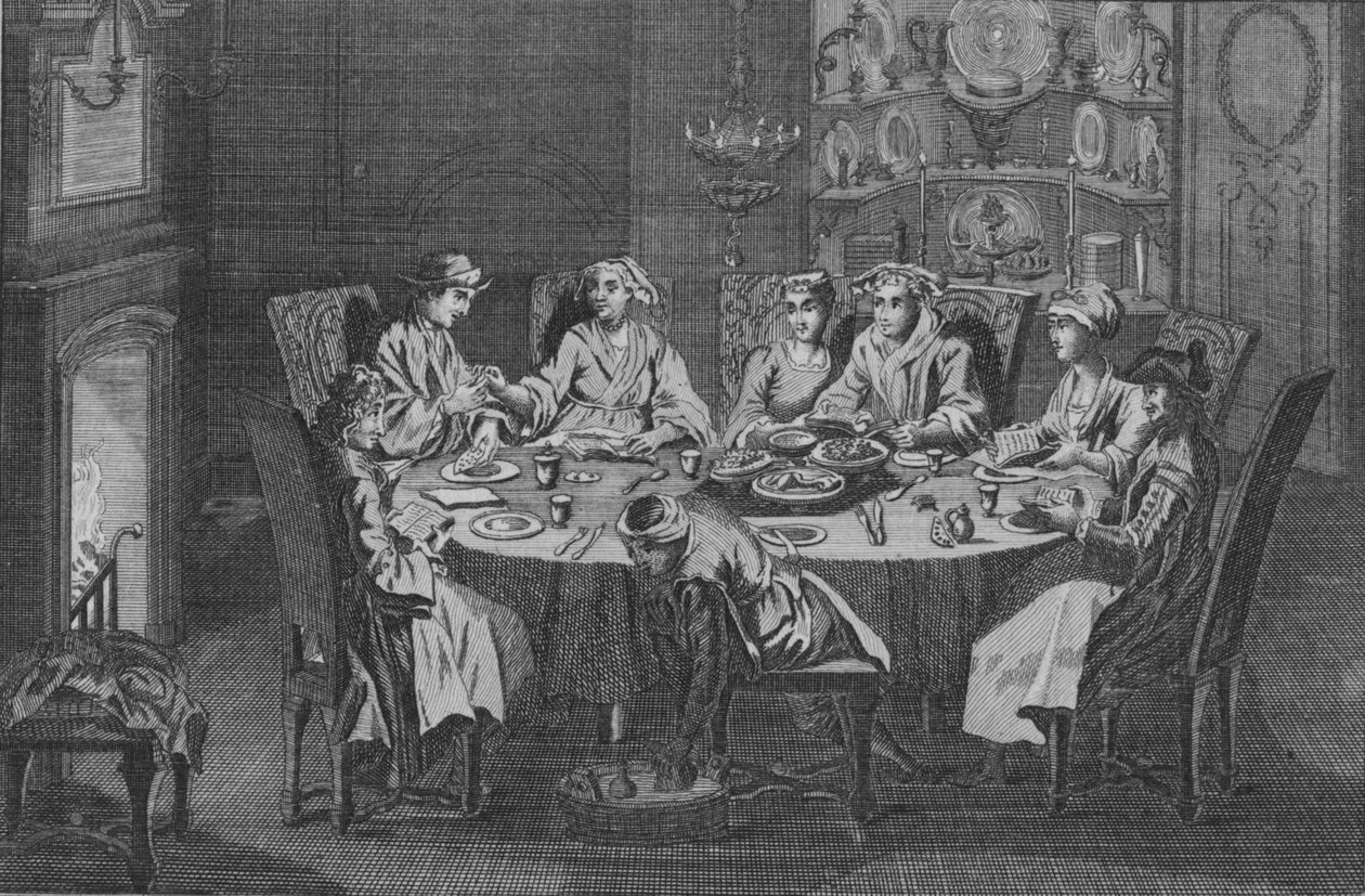 Pesach portugalských Židů, c1730. od Unbekannt
