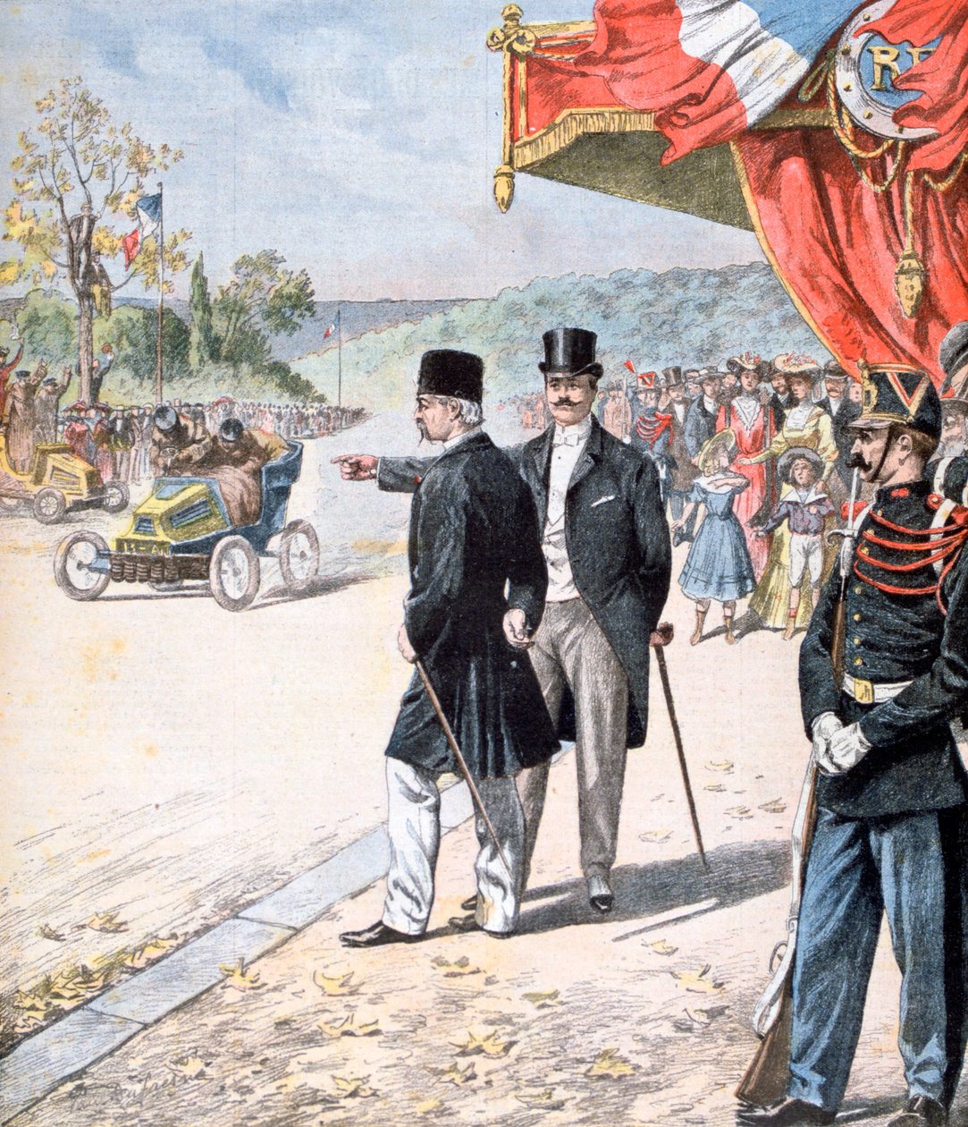Perský šáh Mozzafar al-Din Shah Qajar ve Francii, 1902 od Unbekannt