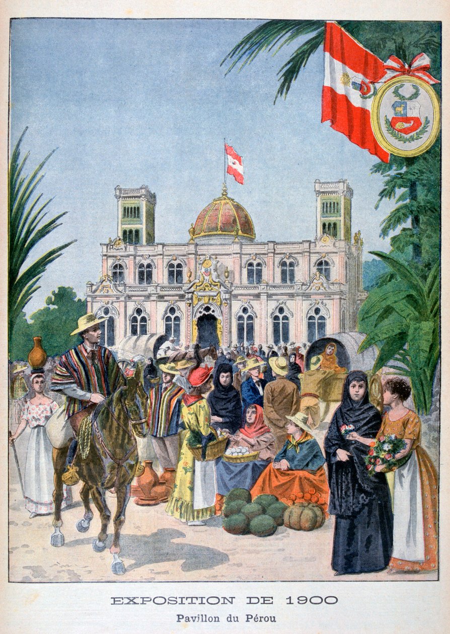 Peruánský pavilon na Světové výstavě v roce 1900, Paříž, 1900 od Unbekannt