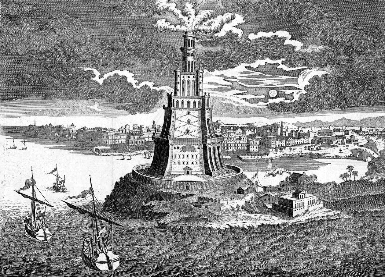 Pharos z Alexandrie, 18. století od Unbekannt