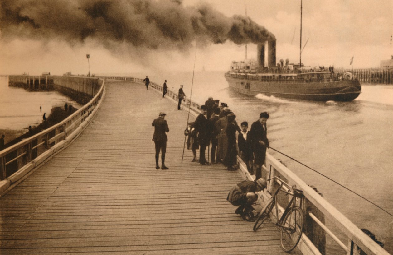Molo a vchod do poštovního parníku, c1928 od Unbekannt