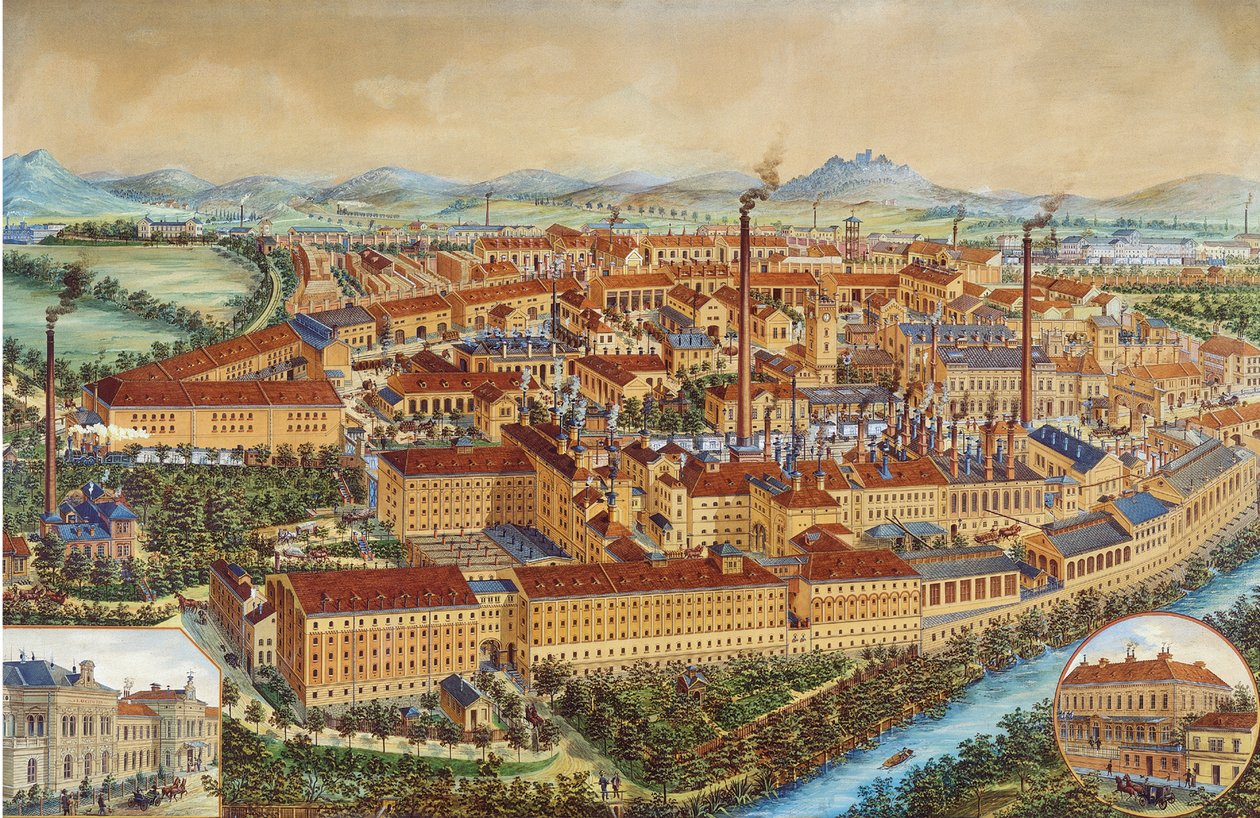 Pivovar Pilsner Urquell v Plzni, 1900-1910 od Unbekannt