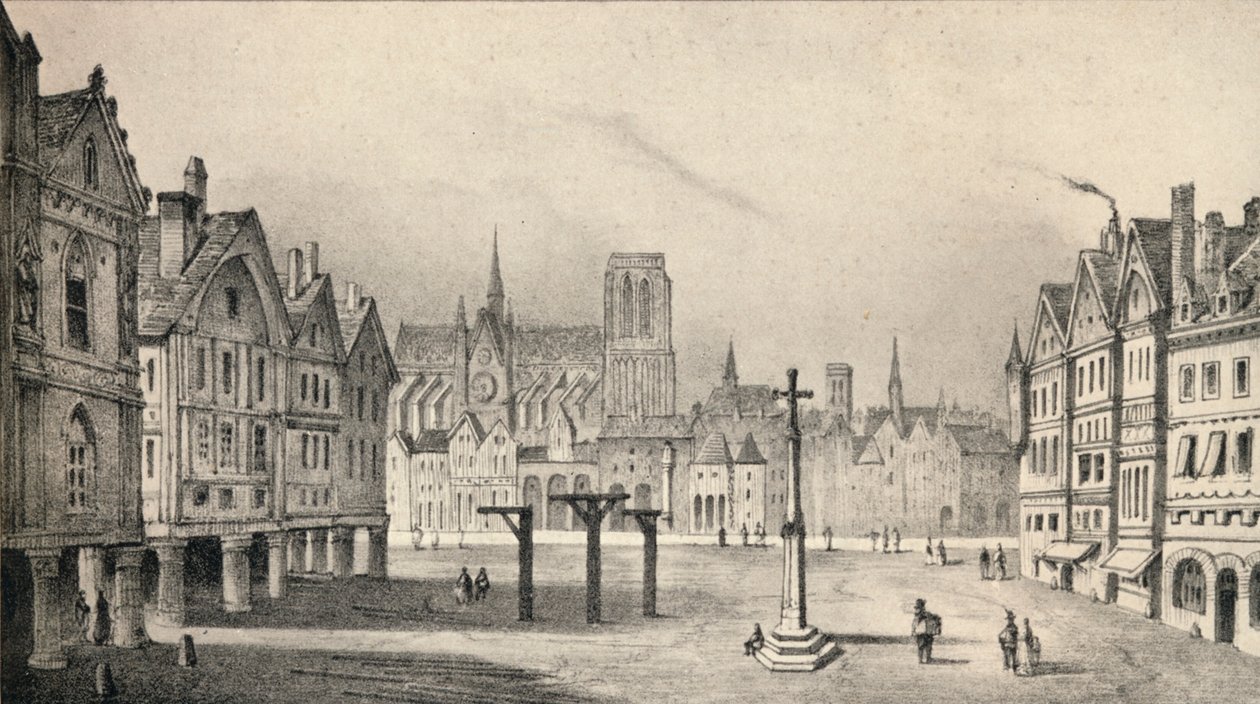 Place de Greve v 15. století, 1915 od Unbekannt