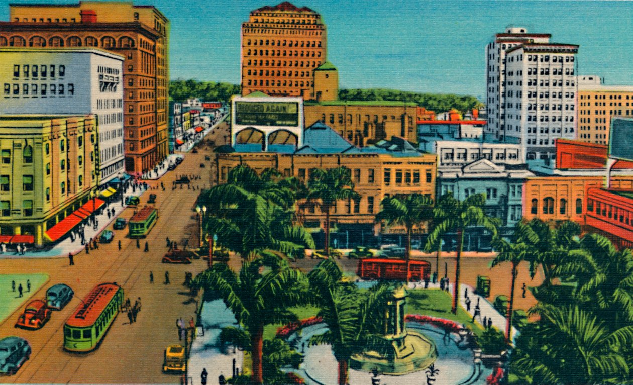 Plaza. San Diego, Kalifornie, c1941 od Unbekannt