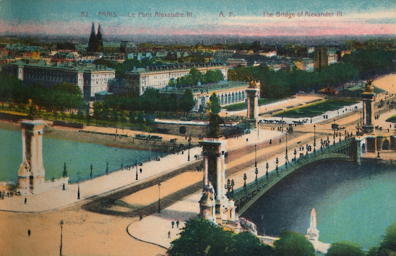 Pont Alexandre III, Paříž, c1920 od Unbekannt