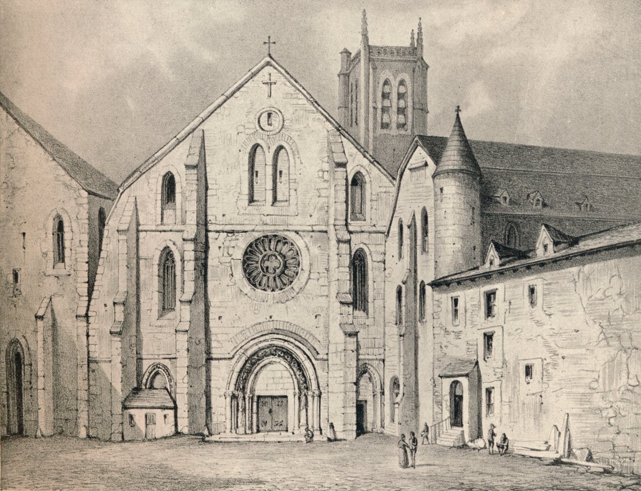 Portál opatství St Genevieve, 1915 od Unbekannt