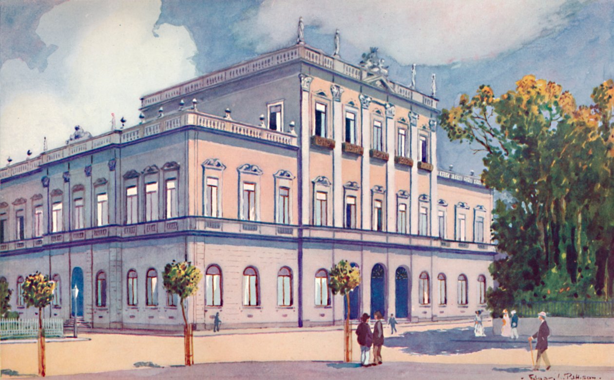 Prefektura federálního distriktu. Severovýchodní roh Praca da Republica, 1914 od Unbekannt