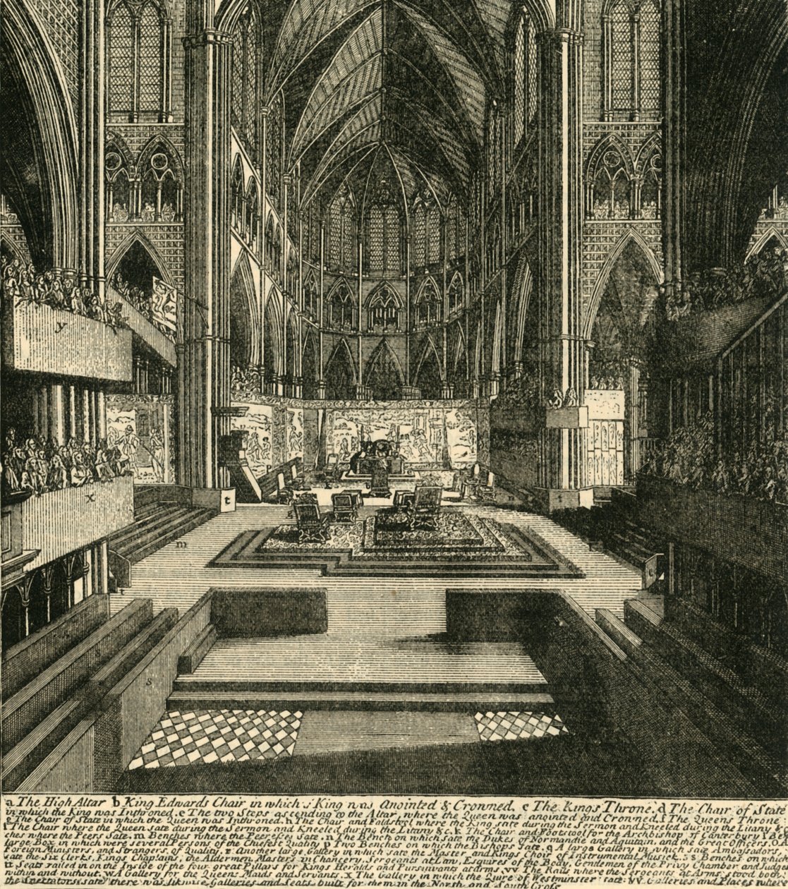 Přípravy na korunovaci Jakuba II. a jeho královna, v roce 1685, 1881. od Unbekannt