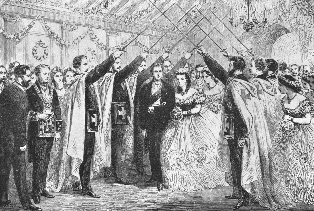 Princ a princezna z Walesu na oslavě Oxfordu...1863, 1901. od Unbekannt
