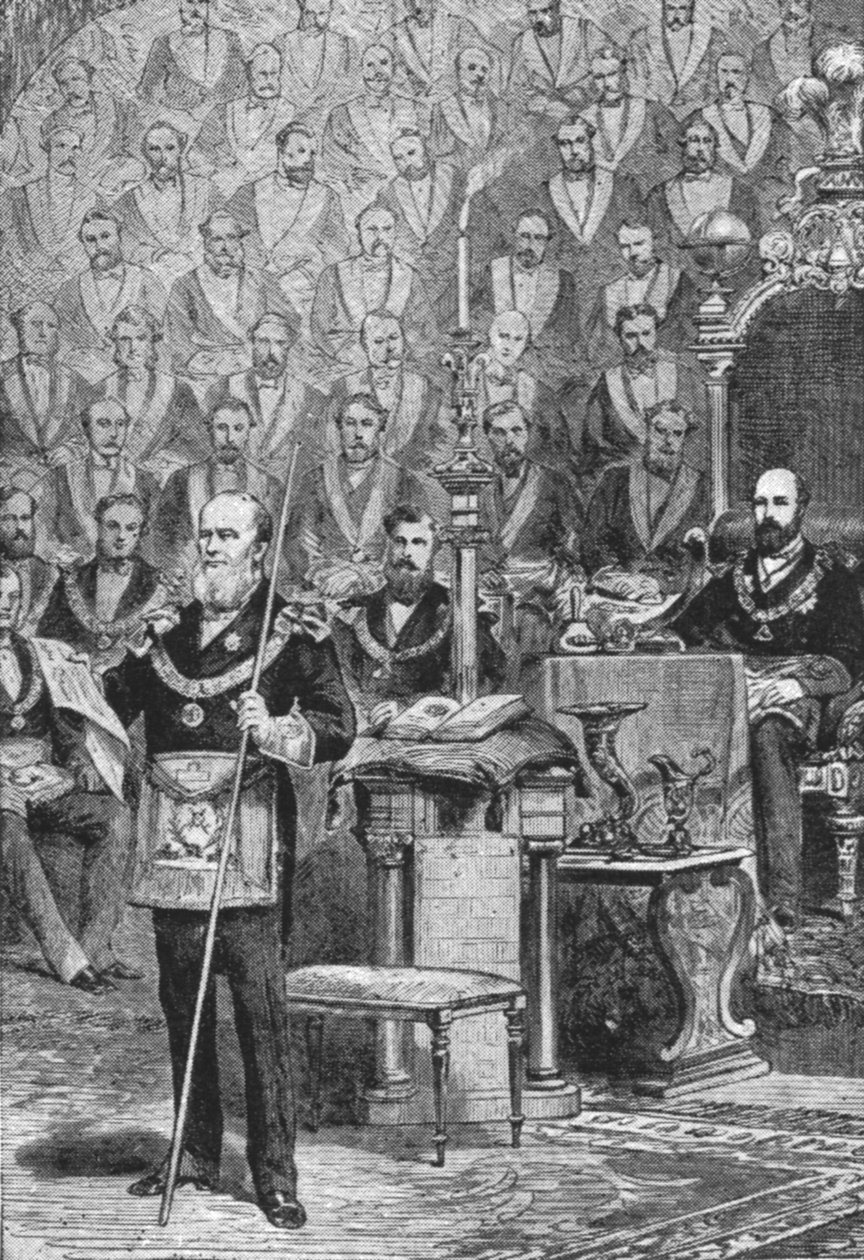 První instalace prince z Walesu jako velmistra svobodných zednářů, 28. dubna 1875, 1901. od Unbekannt