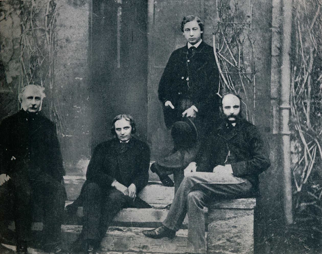 Princ z Walesu a jeho učitelé na Oxfordské univerzitě, c1860 1910 od Unbekannt