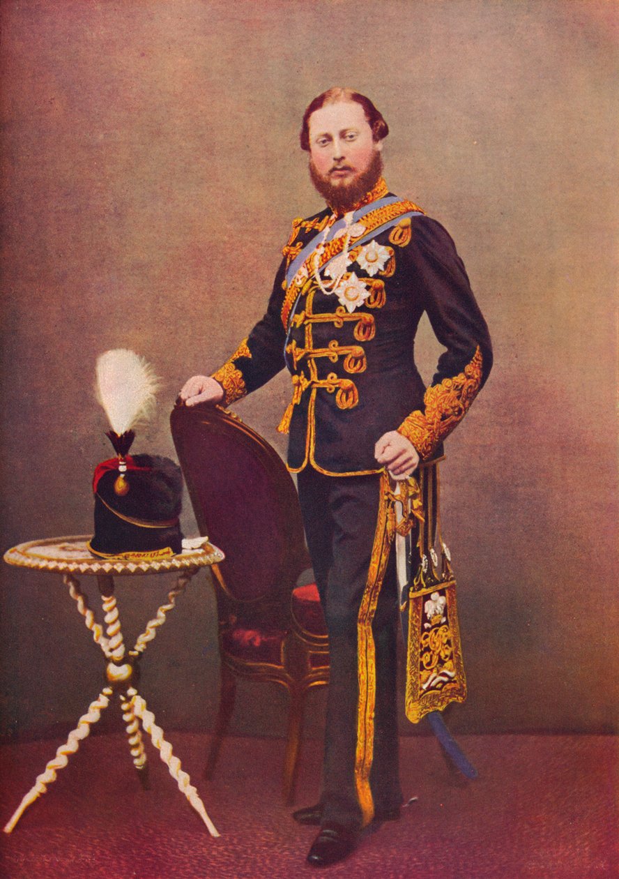 Princ z Walesu jako plukovník 10. husarů, c1865 1910 od Unbekannt