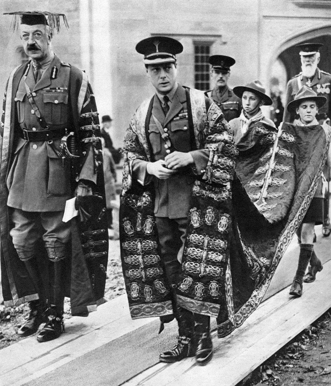 Princ z Walesu jako kancléř University of Wales, Bangor, 1923 od Unbekannt
