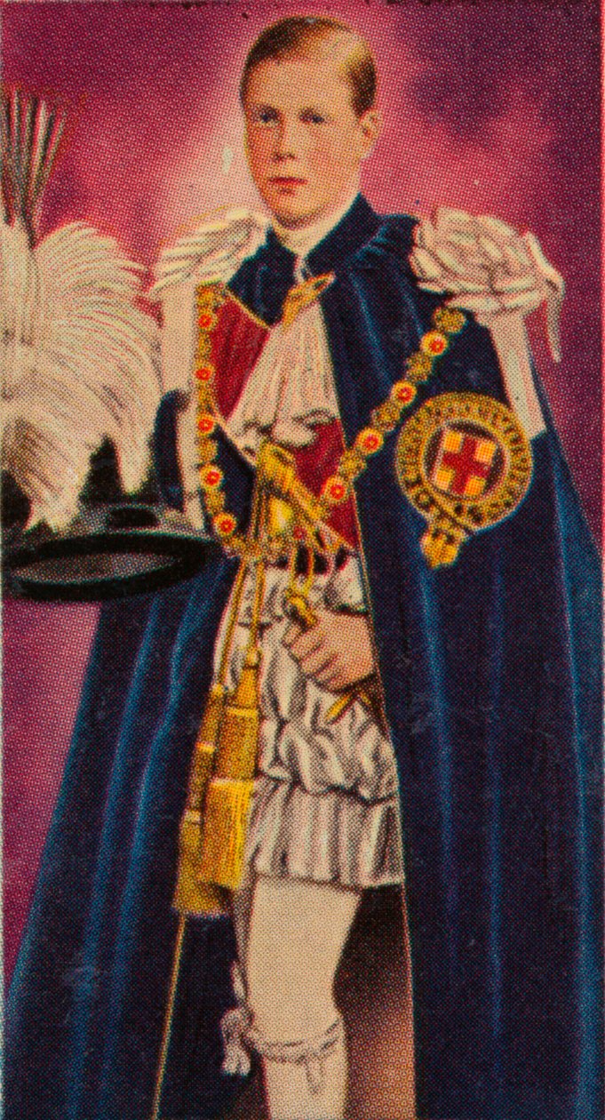Princ z Walesu při jeho udělení rytířem podvazku, 1911 1935 od Unbekannt