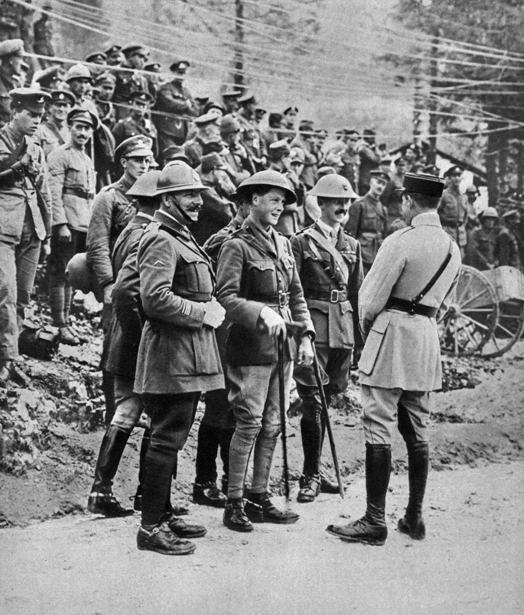Princ z Walesu na italské frontě, 1917 od Unbekannt