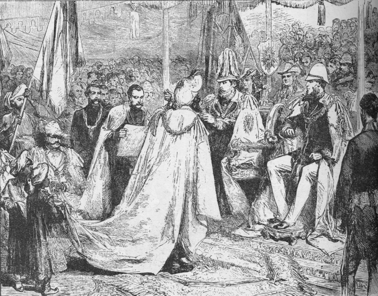 Princ z Walesu předsedající Velké kapitule Hvězdy Indie v Kalkatě, 1875 1908 od Unbekannt