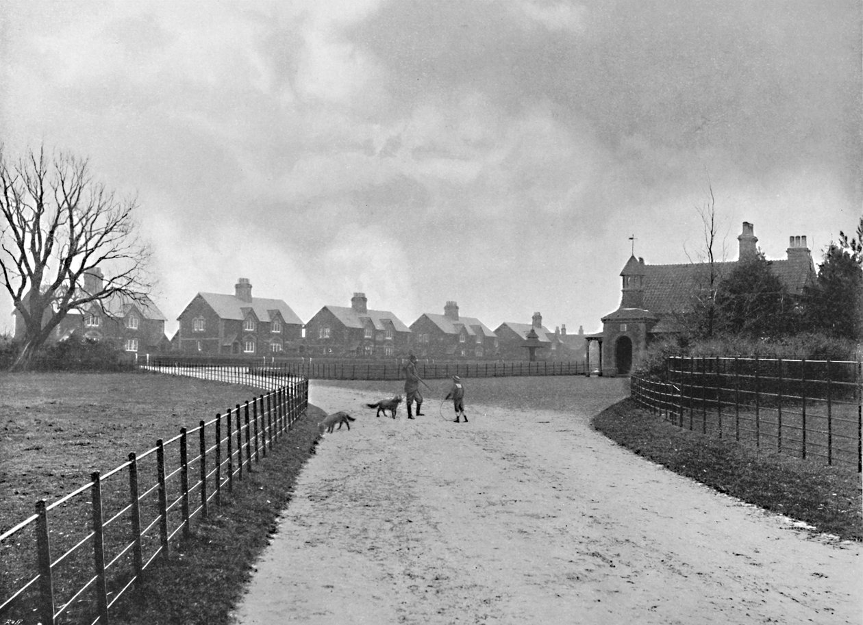 Modelová vesnice prince z Walesu v Sandringhamu, c1896 od Unbekannt