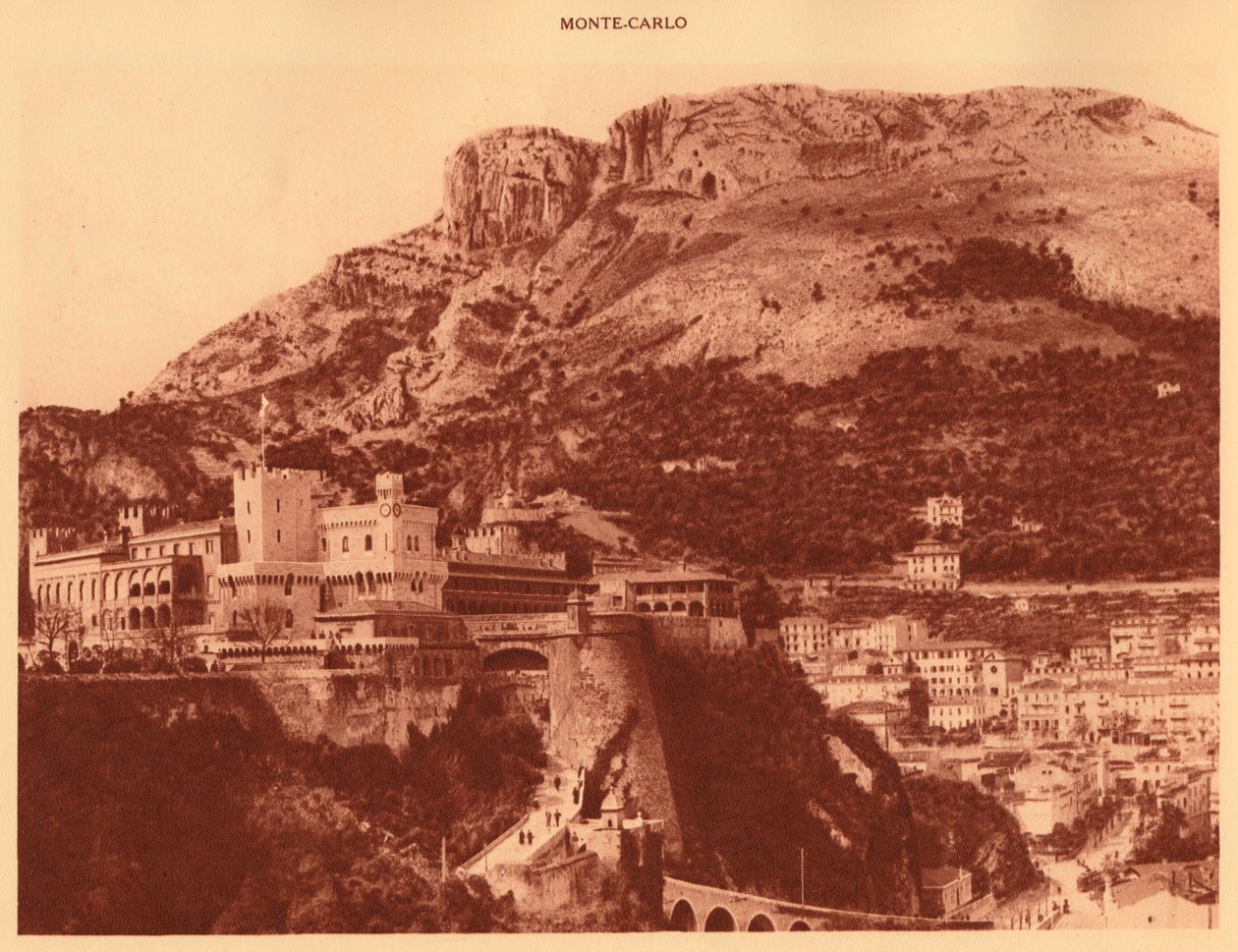 Princův palác a la Condamine, Monte Carlo, 1930. od Unbekannt