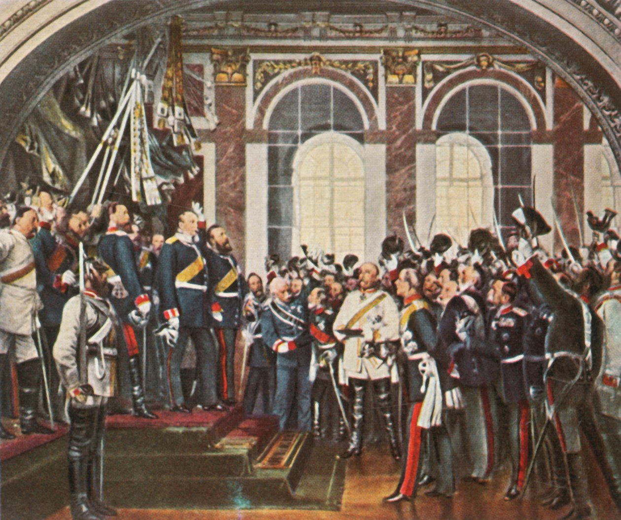 Vyhlášení Německé říše ve Versailles, 18. ledna 1871, 1936. od Unbekannt