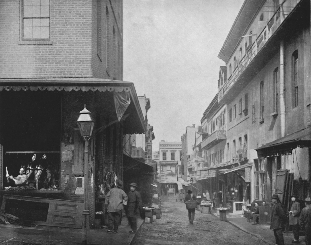 The Provision Market, Chinatown, San Francisco, 19. století od Unbekannt