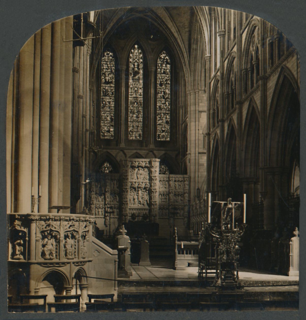 Kazatelna a sbor katedrály Truro, Eng., c1910. od Unbekannt