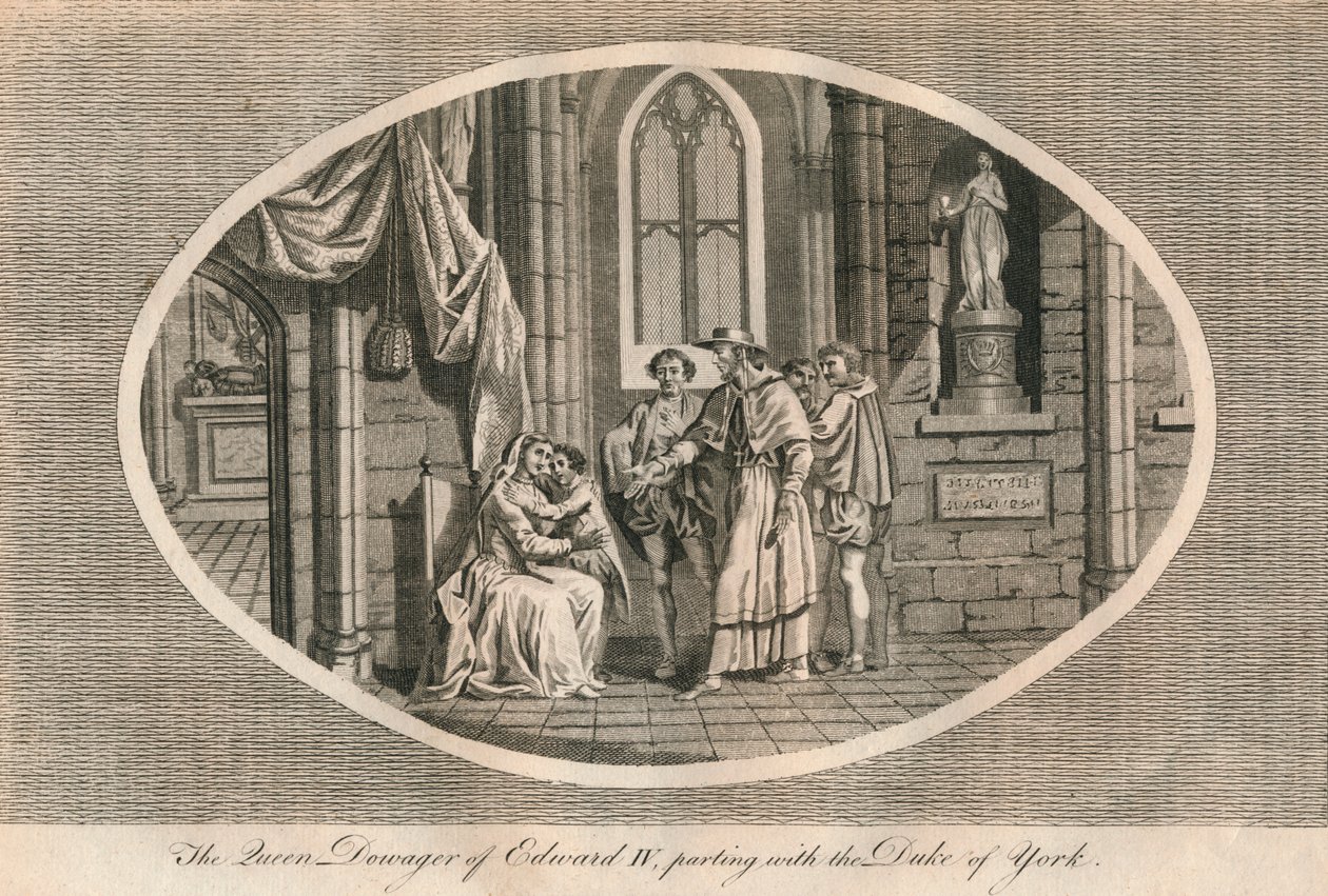 Královna vdova Edwarda IV. se loučí se svým synem, vévodou z Yorku, 1483 1793 od Unbekannt