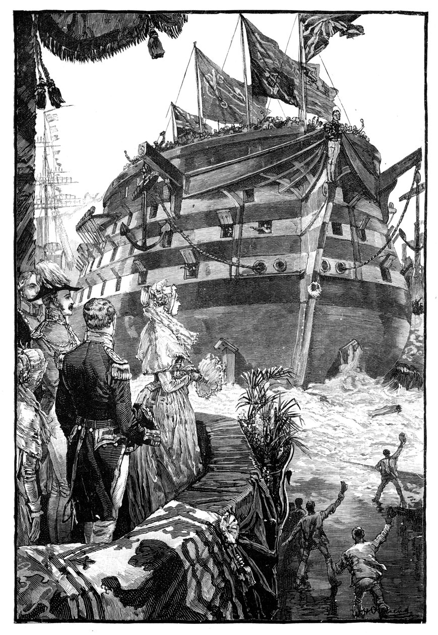 Královna na startu Trafalgaru, 1841, 1900 od Unbekannt